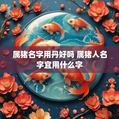 属猪名字用丹好吗 属猪人名字宜用什么字