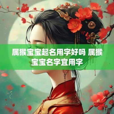属猴宝宝起名用字好吗 属猴宝宝名字宜用字