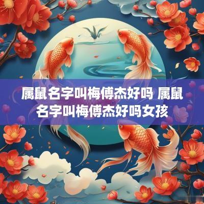 属鼠名字叫梅傅杰好吗 属鼠名字叫梅傅杰好吗女孩