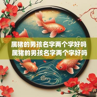 属猪的男孩名字两个字好吗 属猪的男孩名字两个字好吗怎么取