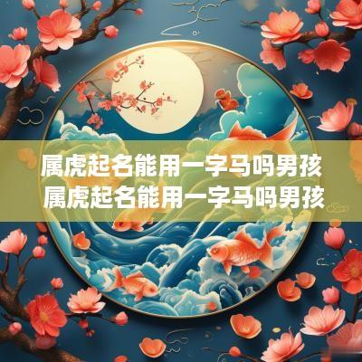 属虎起名能用一字马吗男孩 属虎起名能用一字马吗男孩子