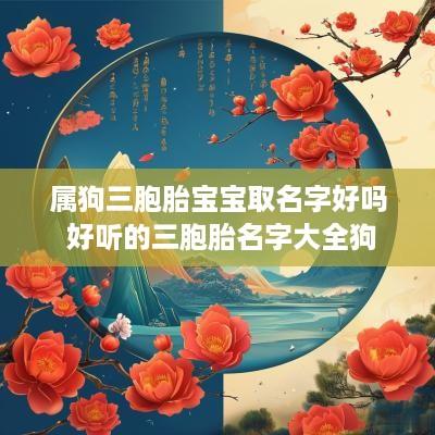 属狗三胞胎宝宝取名字好吗 好听的三胞胎名字大全狗