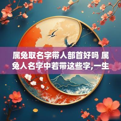 属兔取名字带人部首好吗 属兔人名字中若带这些字,一生大富大贵
