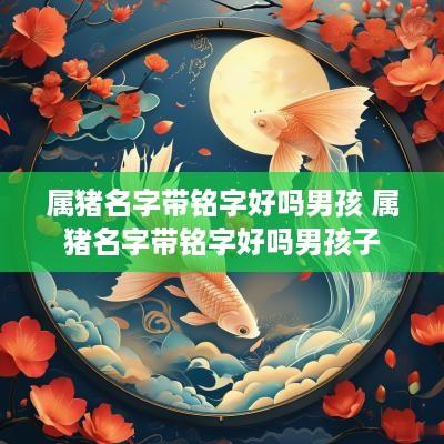 属猪名字带铭字好吗男孩 属猪名字带铭字好吗男孩子