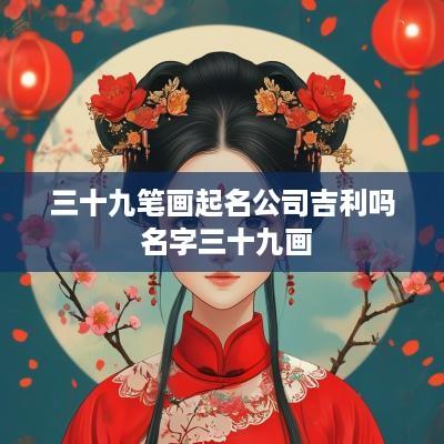 三十九笔画起名公司吉利吗 名字三十九画