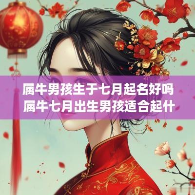 属牛男孩生于七月起名好吗 属牛七月出生男孩适合起什么名字