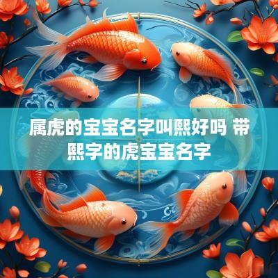 属虎的宝宝名字叫熙好吗 带熙字的虎宝宝名字
