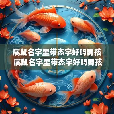 属鼠名字里带杰字好吗男孩 属鼠名字里带杰字好吗男孩子