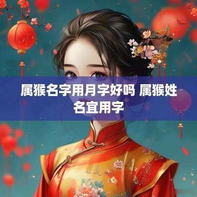 属猴名字用月字好吗 属猴姓名宜用字