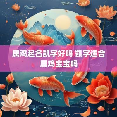 属鸡起名凯字好吗 凯字适合属鸡宝宝吗
