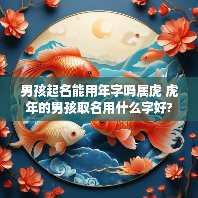 男孩起名能用年字吗属虎 蛇年的男孩取名用什么字好?
