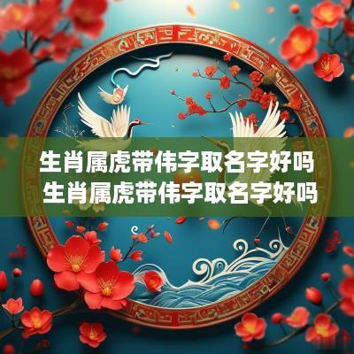 生肖属虎带伟字取名字好吗 生肖属虎带伟字取名字好吗男孩