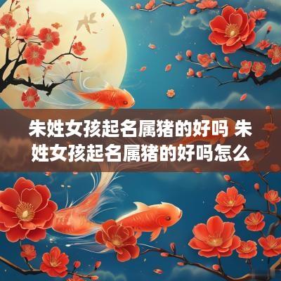 朱姓女孩起名属猪的好吗 朱姓女孩起名属猪的好吗怎么取