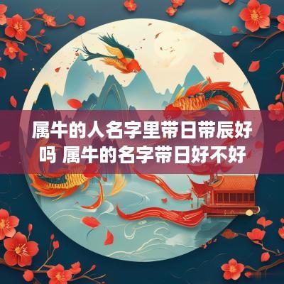 属牛的人名字里带日带辰好吗 属牛的名字带日好不好