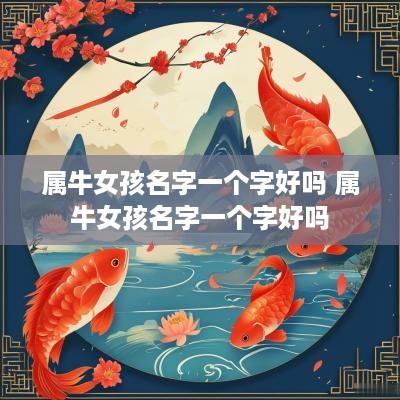 属牛女孩名字一个字好吗 属牛女孩名字一个字好吗