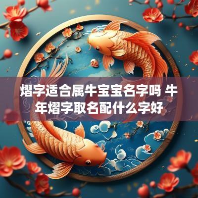 熠字适合属牛宝宝名字吗 蛇年熠字取名配什么字好