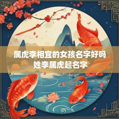 属虎李相宜的女孩名字好吗 姓李属虎起名字
