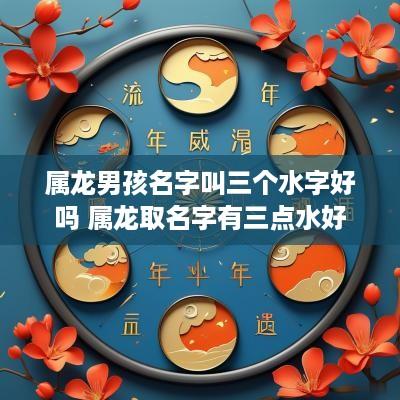 属龙男孩名字叫三个水字好吗 属龙取名字有三点水好