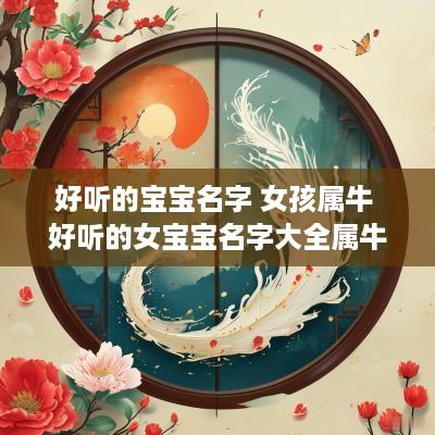 好听的宝宝名字 女孩属牛 好听的女宝宝名字大全属牛