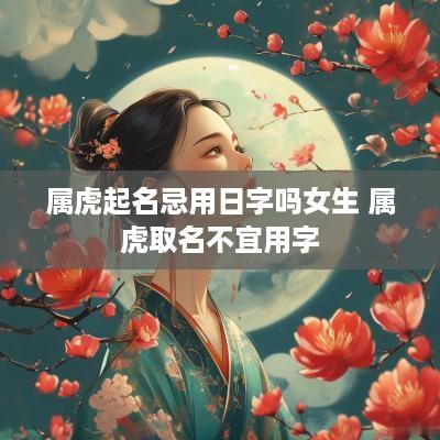 属虎起名忌用日字吗女生 属虎取名不宜用字