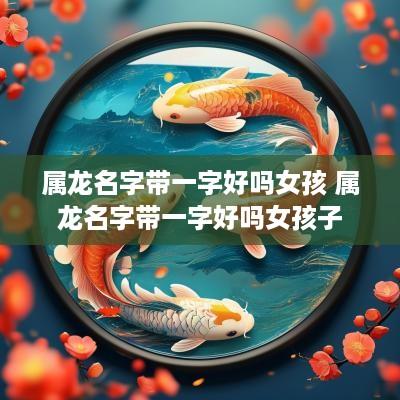 属龙名字带一字好吗女孩 属龙名字带一字好吗女孩子