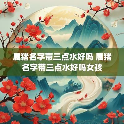 属猪名字带三点水好吗 属猪名字带三点水好吗女孩