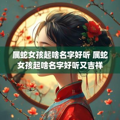 属蛇女孩起啥名字好听 属蛇女孩起啥名字好听又吉祥