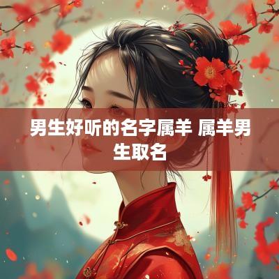 男生好听的名字属羊 属羊男生取名