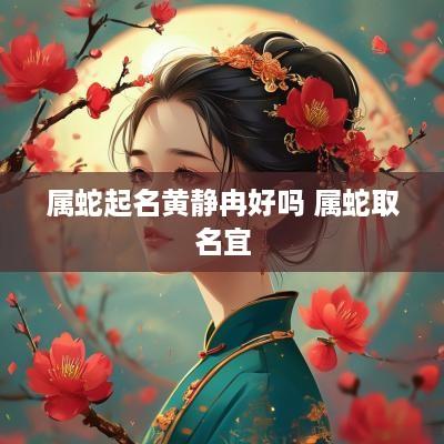 属蛇起名黄静冉好吗 属蛇取名宜
