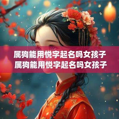 属狗能用悦字起名吗女孩子 属狗能用悦字起名吗女孩子名字