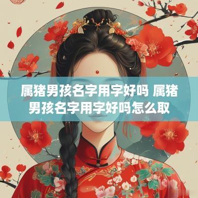属猪男孩名字用字好吗 属猪男孩名字用字好吗怎么取