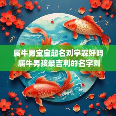 属牛男宝宝起名刘宇霖好吗 属牛男孩最吉利的名字刘