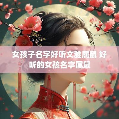 女孩子名字好听文雅属鼠 好听的女孩名字属鼠