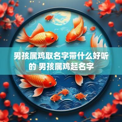男孩属鸡取名字带什么好听的 男孩属鸡起名字