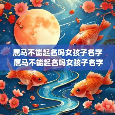 属马不能起名吗女孩子名字 属马不能起名吗女孩子名字怎么取