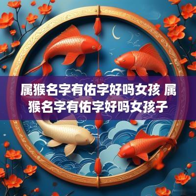 属猴名字有佑字好吗女孩 属猴名字有佑字好吗女孩子