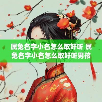 属兔名字小名怎么取好听 属兔名字小名怎么取好听男孩