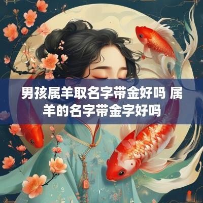 男孩属羊取名字带金好吗 属羊的名字带金字好吗