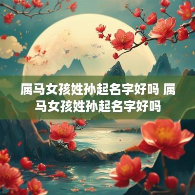 属马女孩姓孙起名字好吗 属马女孩姓孙起名字好吗