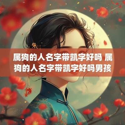 属狗的人名字带凯字好吗 属狗的人名字带凯字好吗男孩