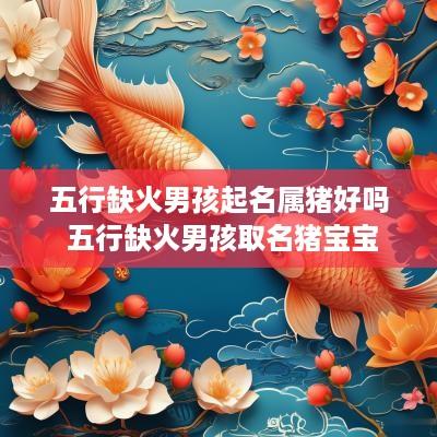 五行缺火男孩起名属猪好吗 五行缺火男孩取名猪宝宝