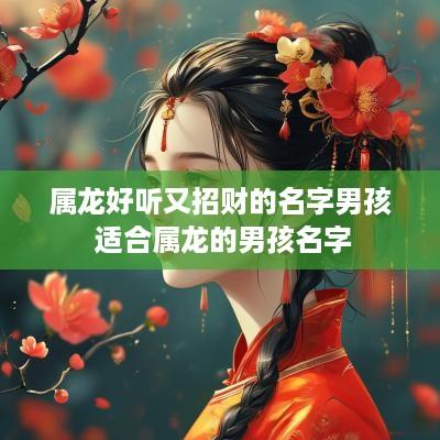 属龙好听又招财的名字男孩 适合属龙的男孩名字 属龙好听又招财的名字男孩 适合属龙的男孩名字