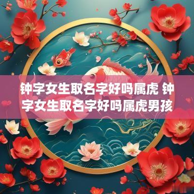 钟字女生取名字好吗属虎 钟字女生取名字好吗属虎男孩