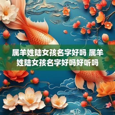 属羊姓陆女孩名字好吗 属羊姓陆女孩名字好吗好听吗