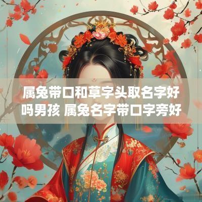 属兔带口和草字头取名字好吗男孩 属兔名字带口字旁好吗