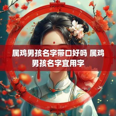 属鸡男孩名字带口好吗 属鸡男孩名字宜用字