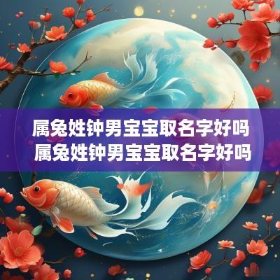 属兔姓钟男宝宝取名字好吗 属兔姓钟男宝宝取名字好吗怎么取