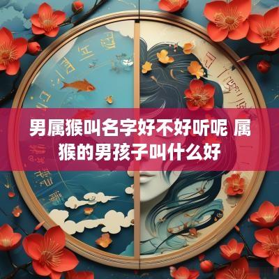 男属猴叫名字好不好听呢 属猴的男孩子叫什么好