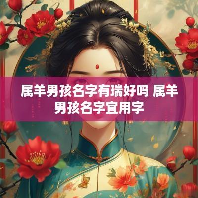 属羊男孩名字有瑞好吗 属羊男孩名字宜用字