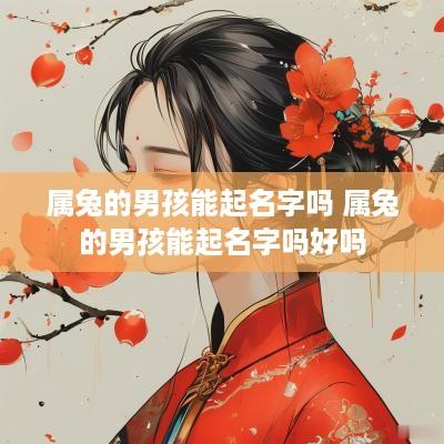属兔的男孩能起名字吗 属兔的男孩能起名字吗好吗